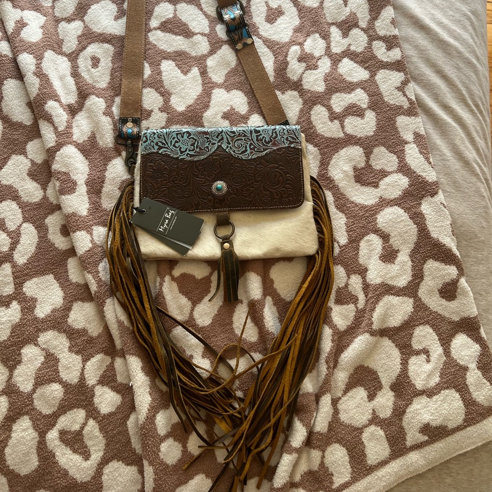 Myra cowhide cross body.